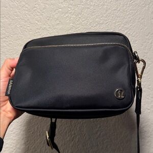 lululemon athletica Jet Black Crossbody Bag